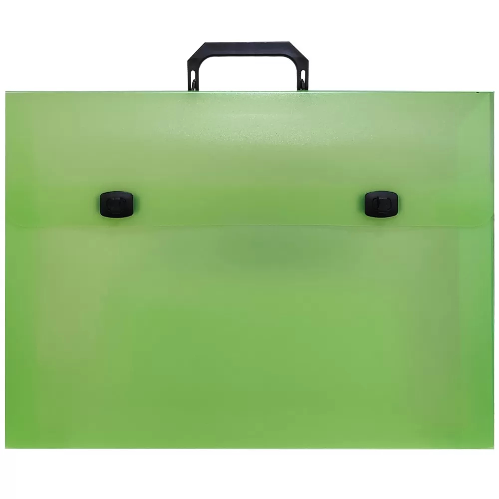 Τσάντα εγγράφων - σχεδίου Groovy  PP 32x43x5cm με 2 κλιπ fluo lime