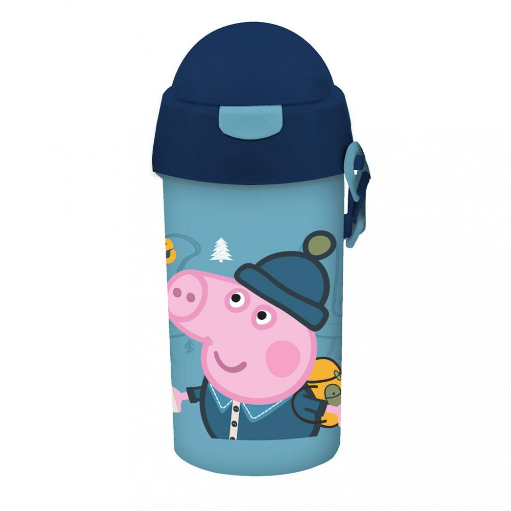 Παγούρι Peppa Pig πλαστικό με καλαμάκι 500ml