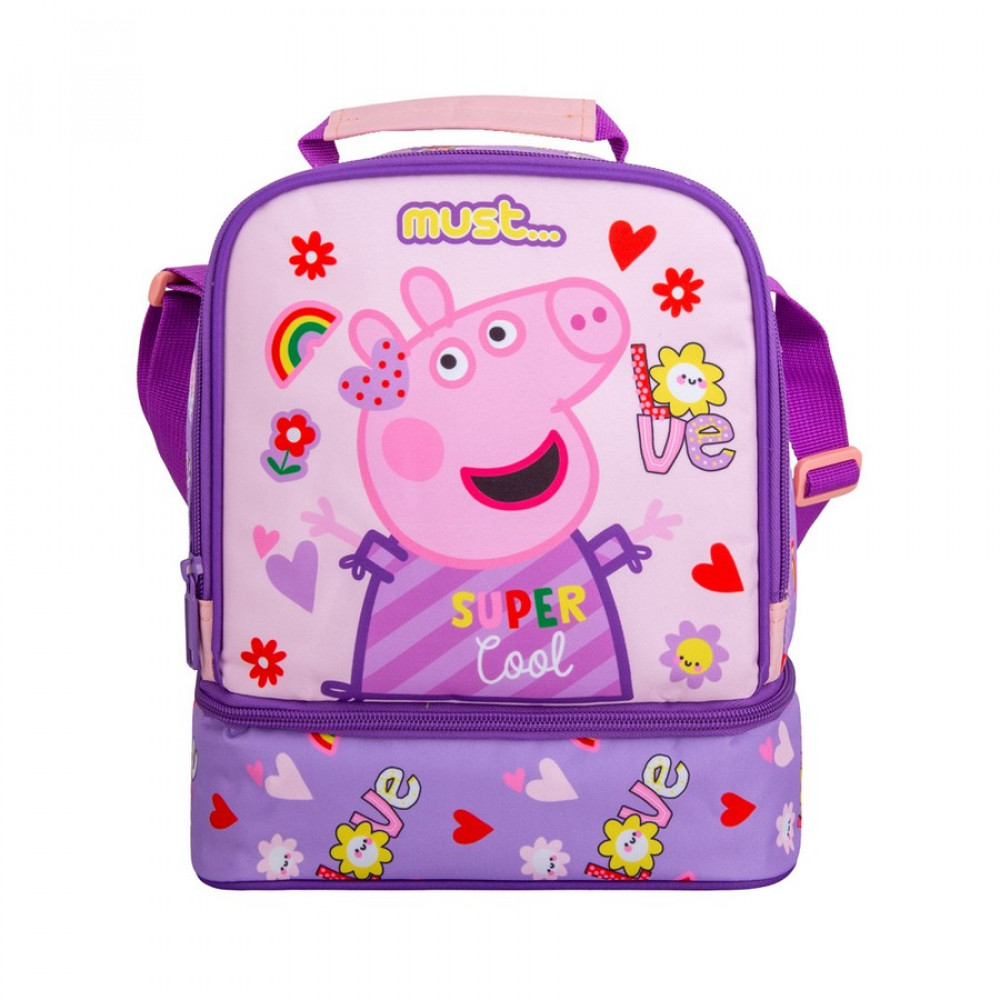 Tσαντάκι φαγητού Must Yummy Peppa pig super cool ισοθερμικό 22x16x28cm
