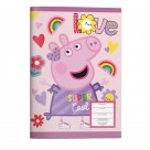 Τετράδιο καρφίτσα Peppa Pig Love 17x25 40Φ.
