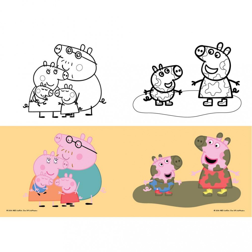 Τετράδιο καρφίτσα Peppa Pig Love 17x25 40Φ.
