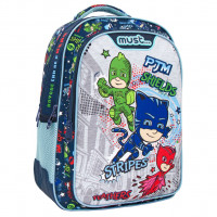 Σχολική τσάντα Must πολυθεσιακή Pj Masks Anyone can be a hero 32x18x43cm