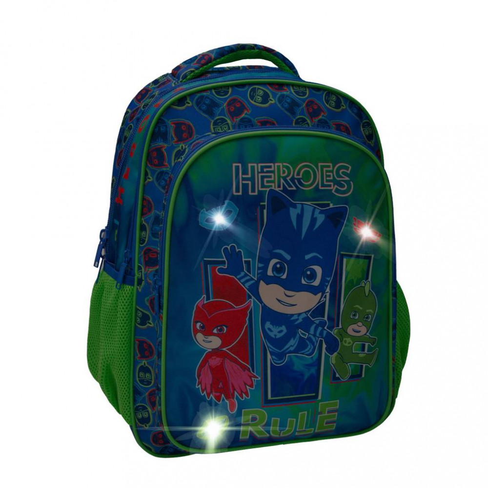 Σχολική τσάντα Must πολυθεσιακή Pj Masks heroes rule 32x18x43
cm