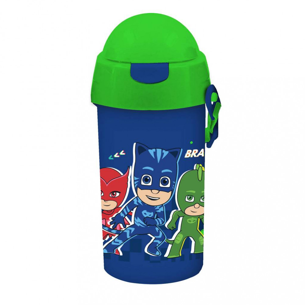 Παγούρι Pj Masks πλαστικό με καλαμάκι 500ml