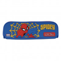 Κασετίνα σιλικόνης Must Spiderman βαρελάκι 20x5x6cm
