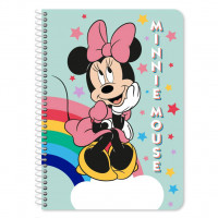 Τετράδιο σπιράλ Minnie 2 θεμάτων 17x25 60φ.