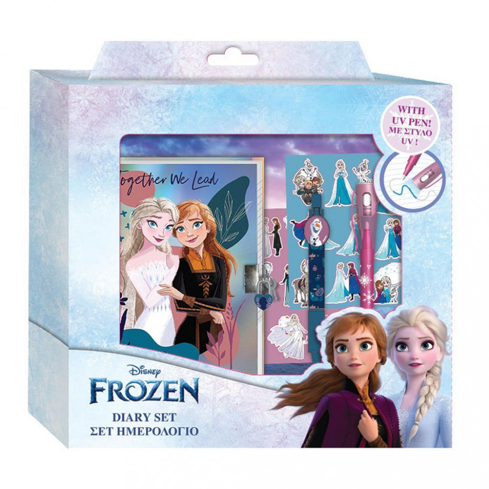 Ημερολόγιο Frozen 2 με κλειδαριά, μαγικό στυλό και αυτοκόλλητα
