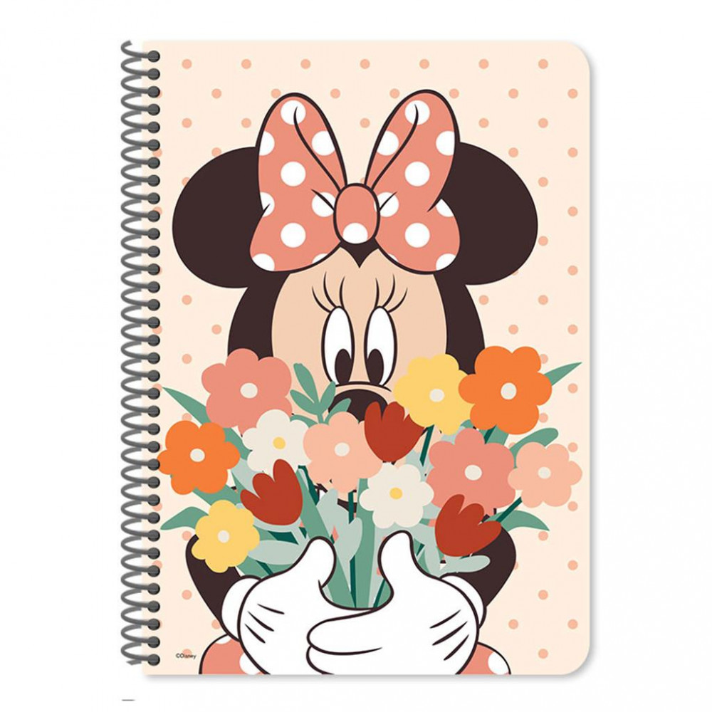 Τετράδιο σπιράλ Minnie Mouse 2 θεμάτων 17x25 60φ.
