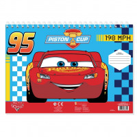 Μπλοκ Ζωγραφικής Cars Piston cup  40φυλ