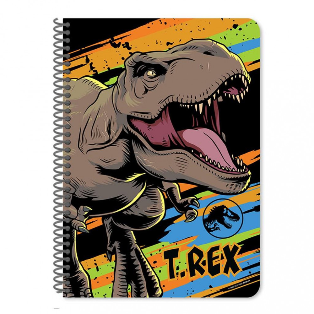 Τετράδιο σπιράλ Jurassic World T.REX 2 θεμάτων 17x25 60φ.
