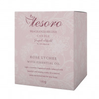 Κερί αρωματικό Tesoro Rose Lychee 180g