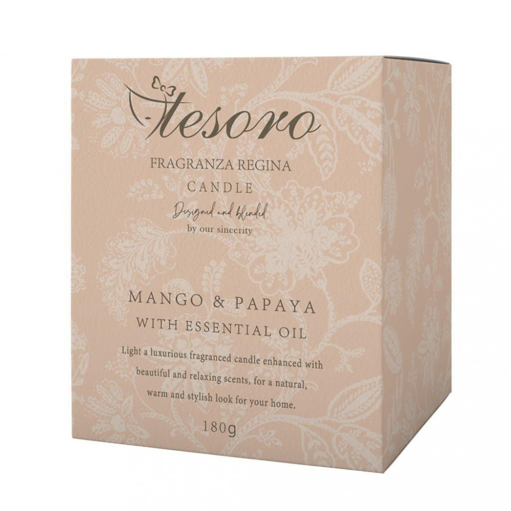 Κερί αρωματικό Tesoro Mango & Papaya 180g