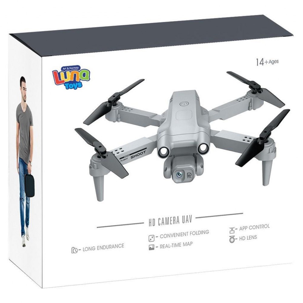 Drone Luna με HD κάμερα και φως 2.4GHz