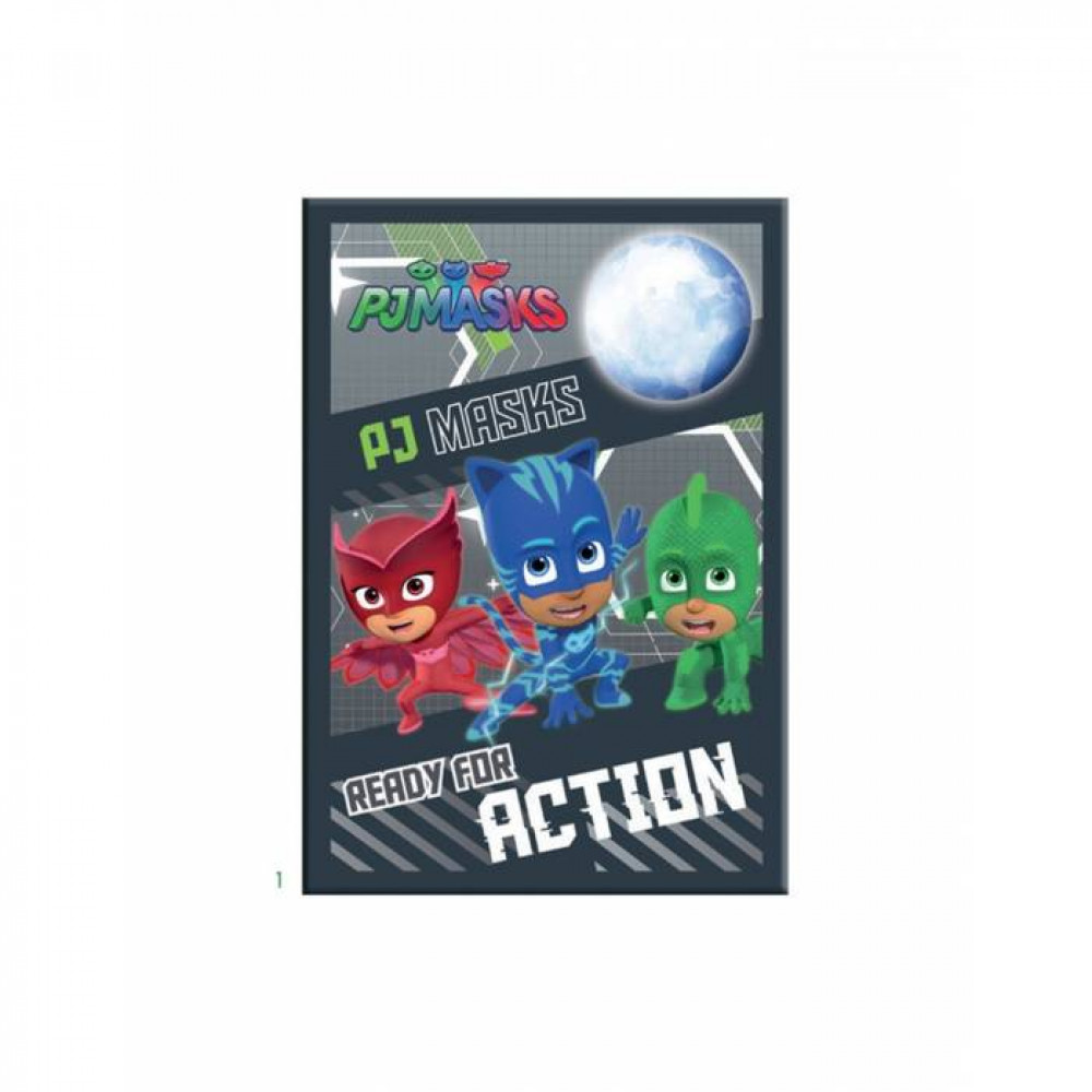 Τετράδιο καρφίτσα PJ Masks 17x25 40Φ.