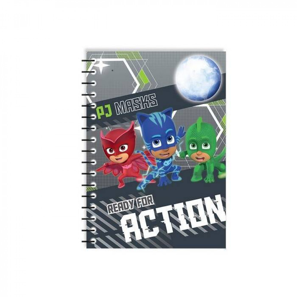 Τετράδιο σπιράλ Pj Masks 2 θεμάτων 17x25