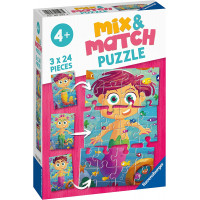 Παζλ Ravensburger 3X24 Mix & Match θαλάσσια πλάσματα