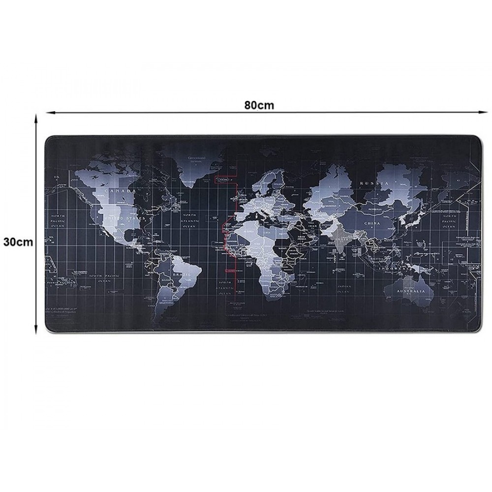 Gaming Pad World Map 80x30