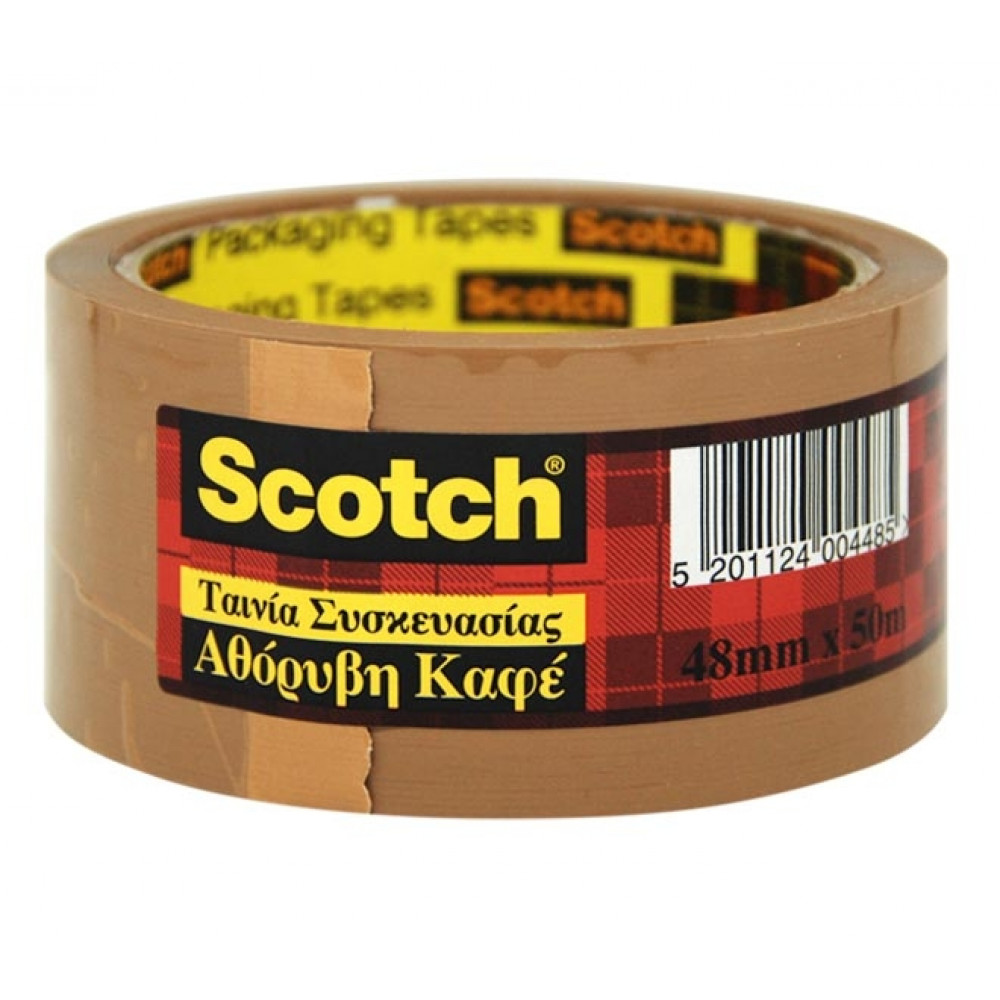 Ταινία Συσκευασίας Scotch Αθόρυβη Καφέ 48mm x 50m