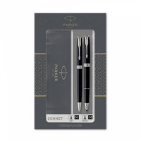 Σετ Sonnet Parker Στυλό Διαρκείας Core Duo Laque Black PT & Rollerball