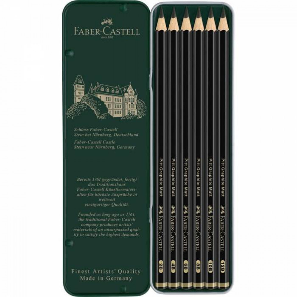 Σετ Faber Castell Pitt Graphite σε μεταλλική κασετίνα 6 τεμ