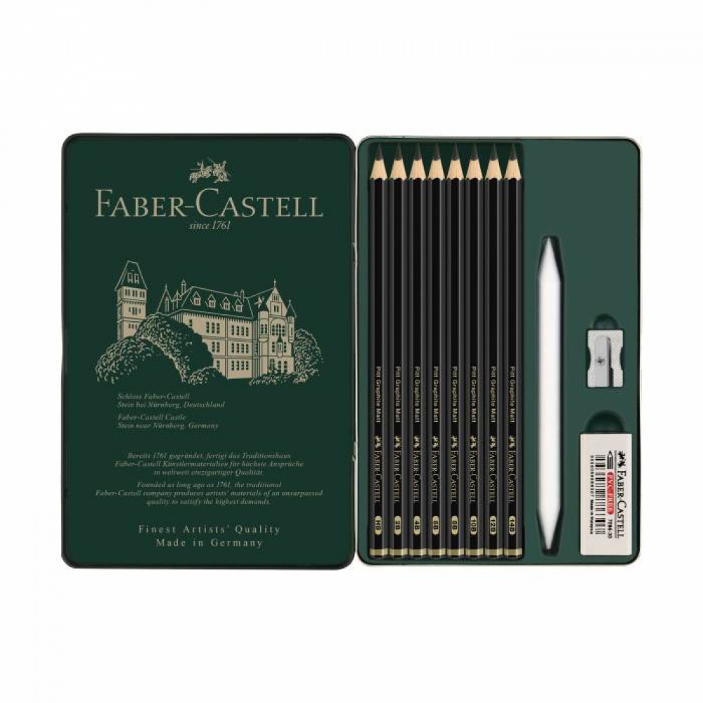 Σετ Faber Castell Pitt Graphite σε μεταλλική κασετίνα 11 τεμ