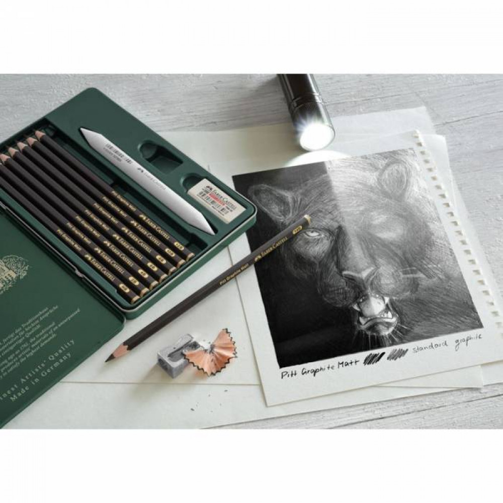 Σετ Faber Castell Pitt Graphite σε μεταλλική κασετίνα 11 τεμ