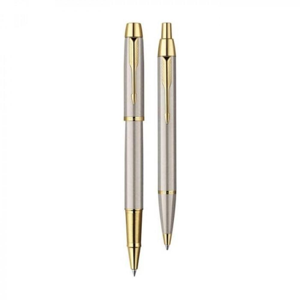 Σετ Parker ΙΜ Ballpoint Duo Brush Metal GT & Rollerball