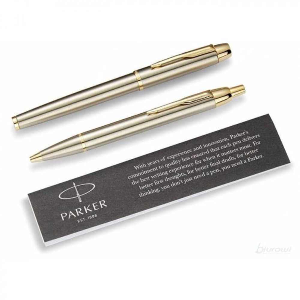 Σετ Parker ΙΜ Ballpoint Duo Brush Metal GT & Rollerball