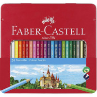 Ξυλομπογιές Faber Castell μεταλλική κασετίνα 24 τεμ. 115824