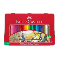 Ξυλομπογιές Faber Castell μεταλλική κασετίνα 36 τεμ. 115886