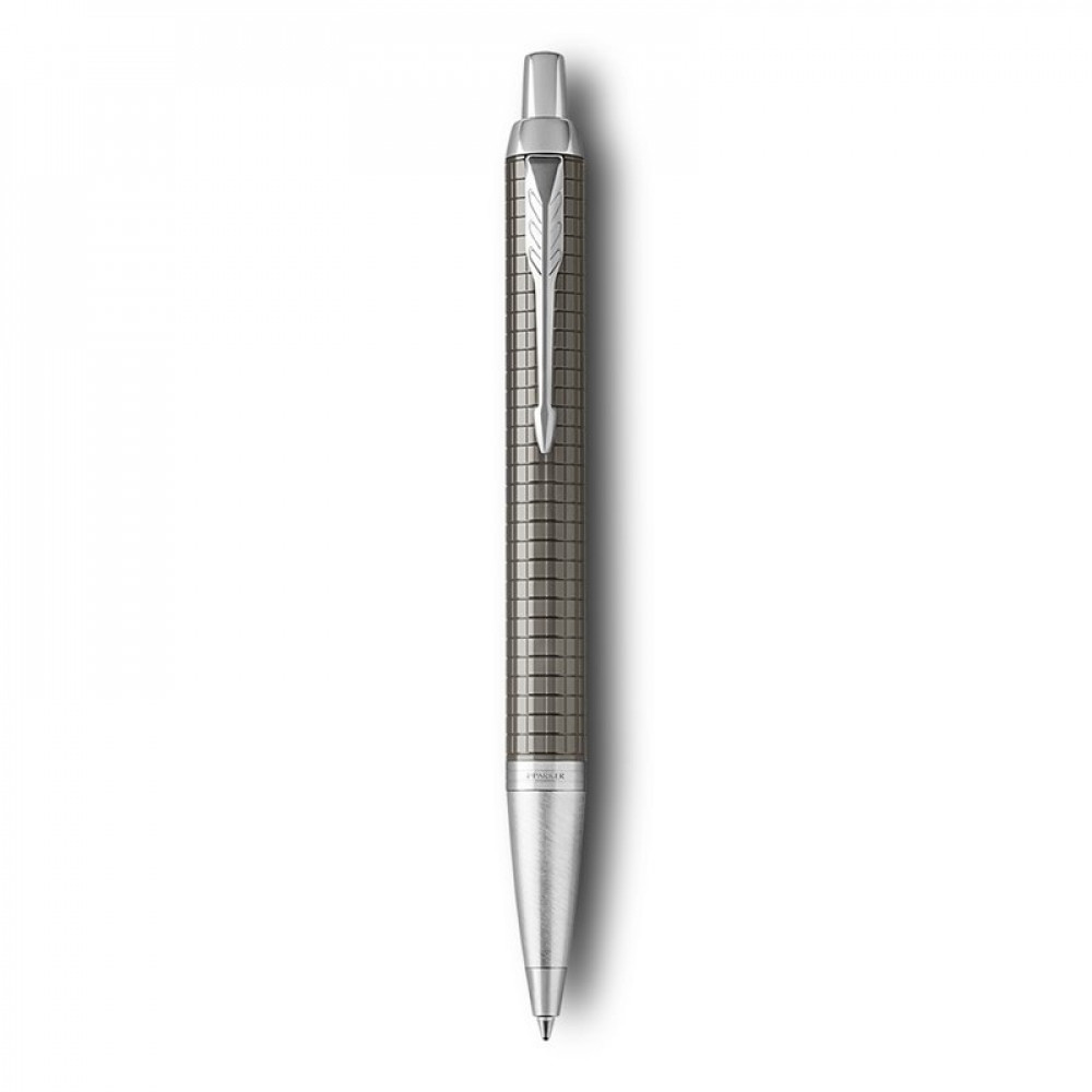 Σετ Parker IM Premium Dark Espresso CT Ballpoint με δερμάτινη θήκη