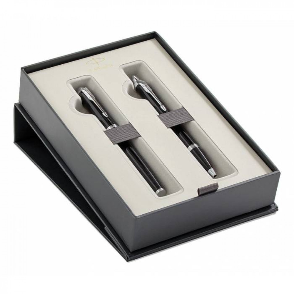 Σετ Parker IM Core LaqueBlack CT Ballpoint & Rollerball