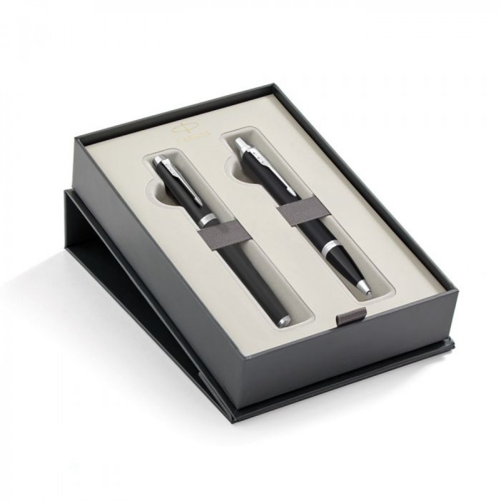 Σετ Parker IM Essential Mat Black CT Ballpoint & Rollerball