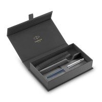 Σετ Parker Jotter XL Monochrome Blue CT με δερμάτινη θήκη