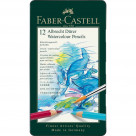 Ξυλομπογιές Faber Castell Aquarela μεταλλική κασετίνα 12 τεμ.