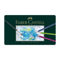 Ξυλομπογιές Faber Castell Aquarela μεταλλική κασετίνα 36 τεμ.