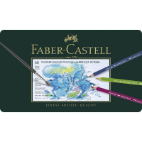 Ξυλομπογιές Faber Castell Aquarela μεταλλική κασετίνα 60 τεμ. 117560