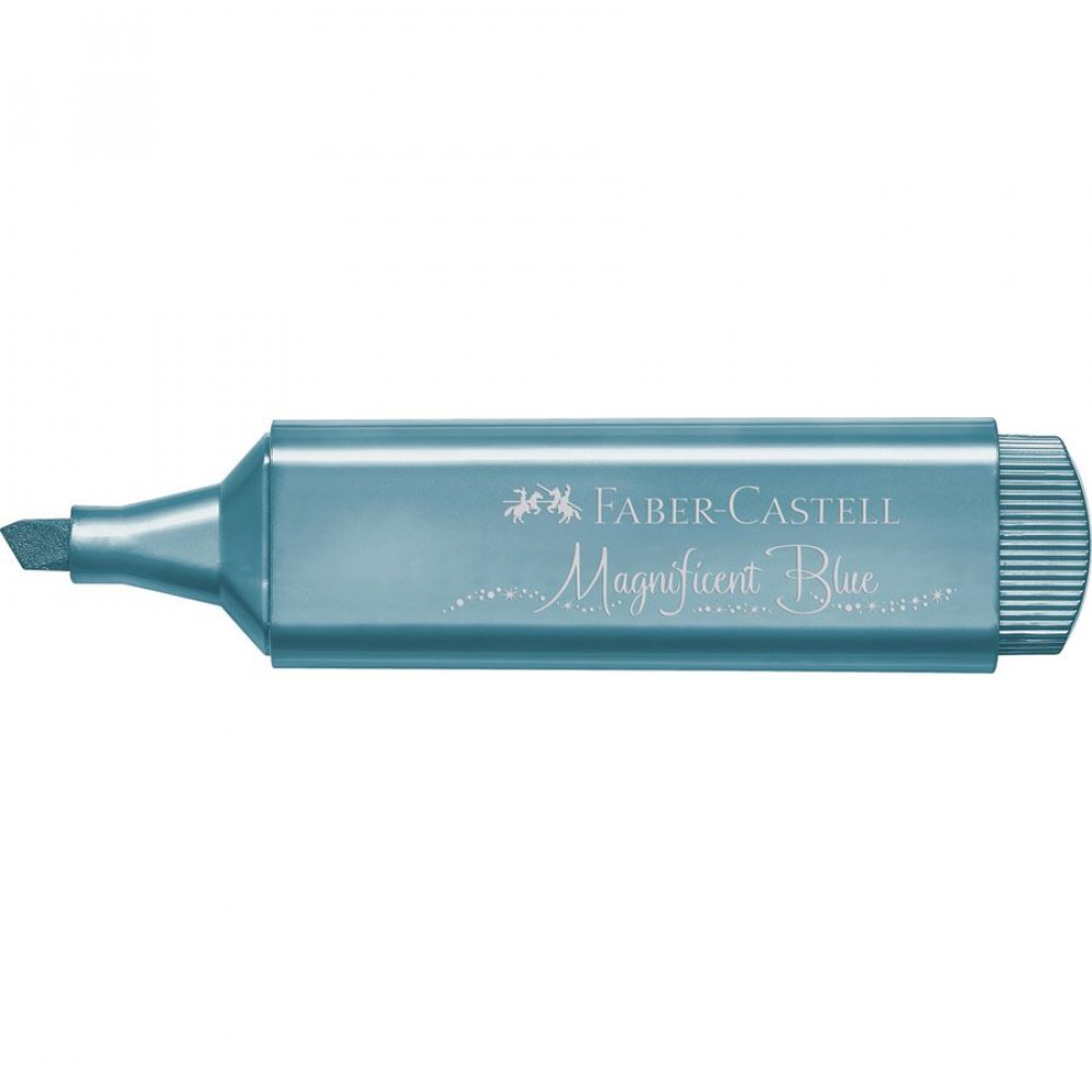 Μαρκαδόρος Υπογράμμισης Faber Castell 1546 μεταλλικό μπλε