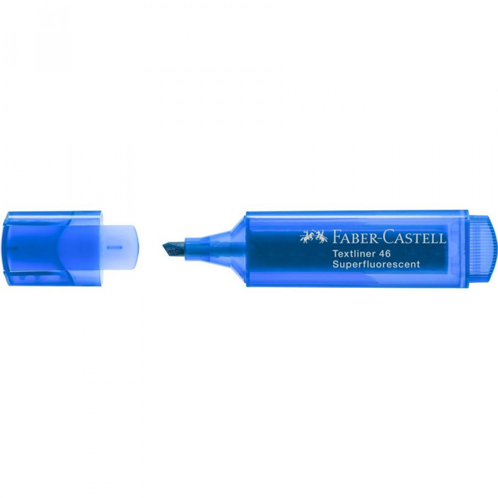 Μαρκαδόρος Υπογράμμισης Faber Castell 1546 fluo μπλε