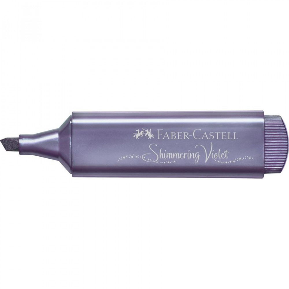 Μαρκαδόρος Υπογράμμισης Faber Castell 1546 μεταλλικό βιολέ