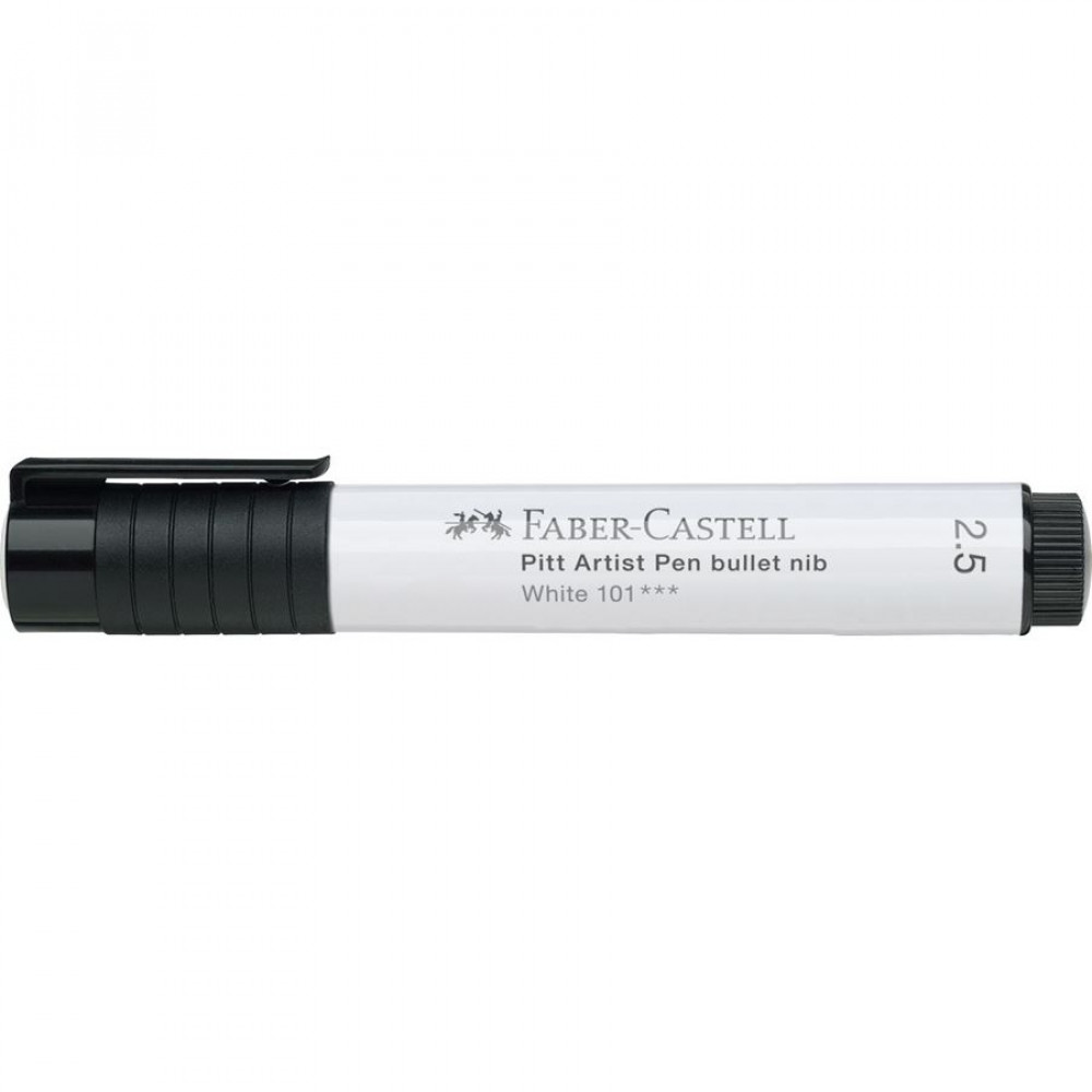 Μαρκαδόρος Faber Castell Pitt Artist λεύκος 2.5mm