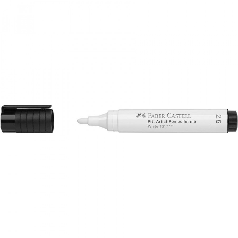 Μαρκαδόρος Faber Castell Pitt Artist λεύκος 2.5mm