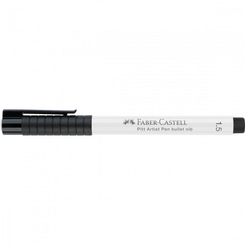 Μαρκαδόρος Faber Castell Pitt Artist λευκό 1.5