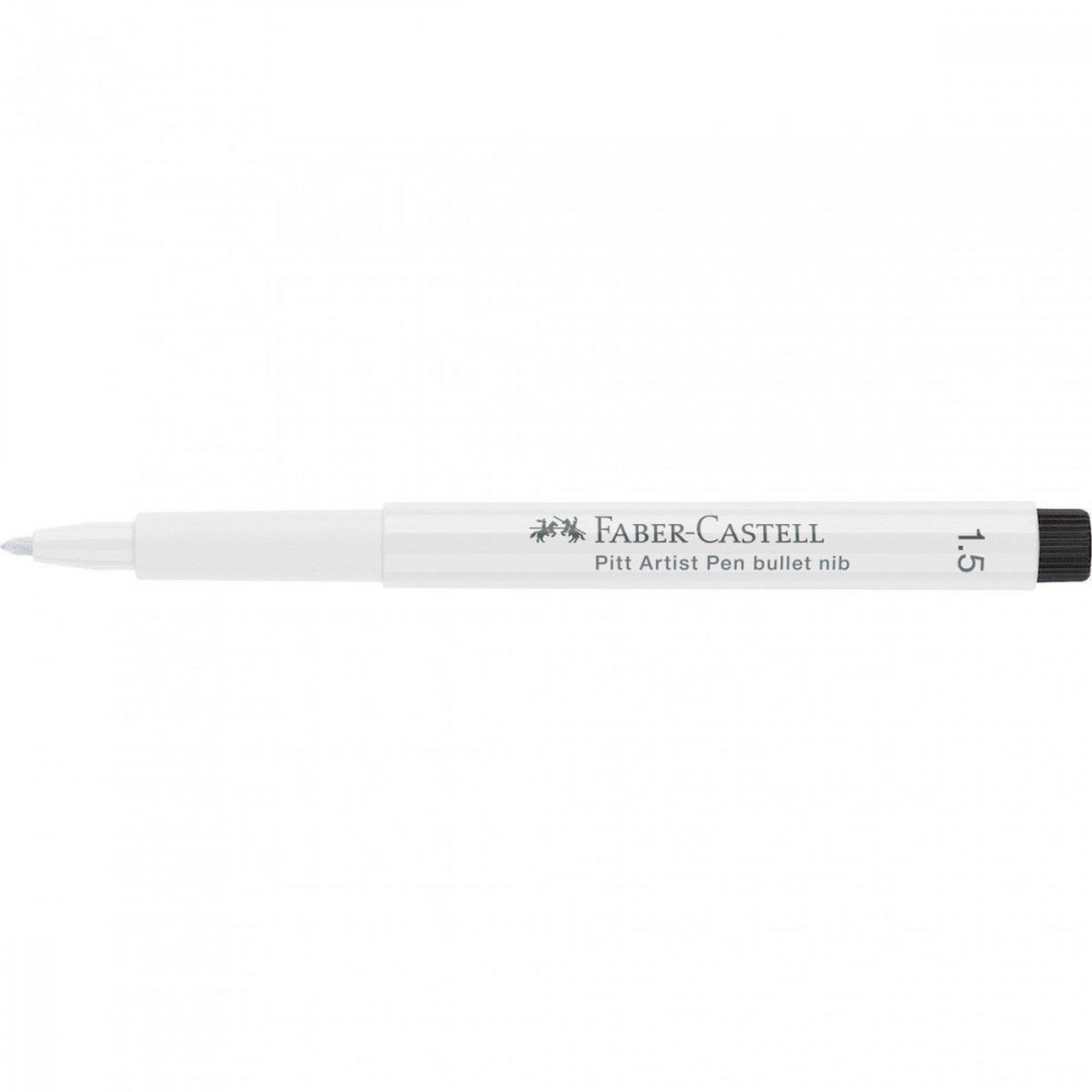 Μαρκαδόρος Faber Castell Pitt Artist λευκό 1.5