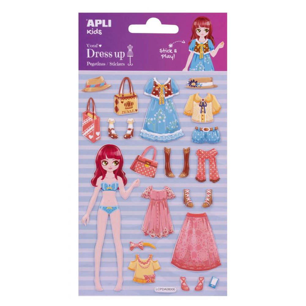 Αυτοκόλλητα Apli 3D Dress Up 17604