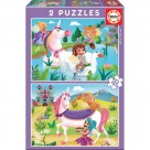 Παζλ Educa Unicorns and Fairies 2x20 τεμ