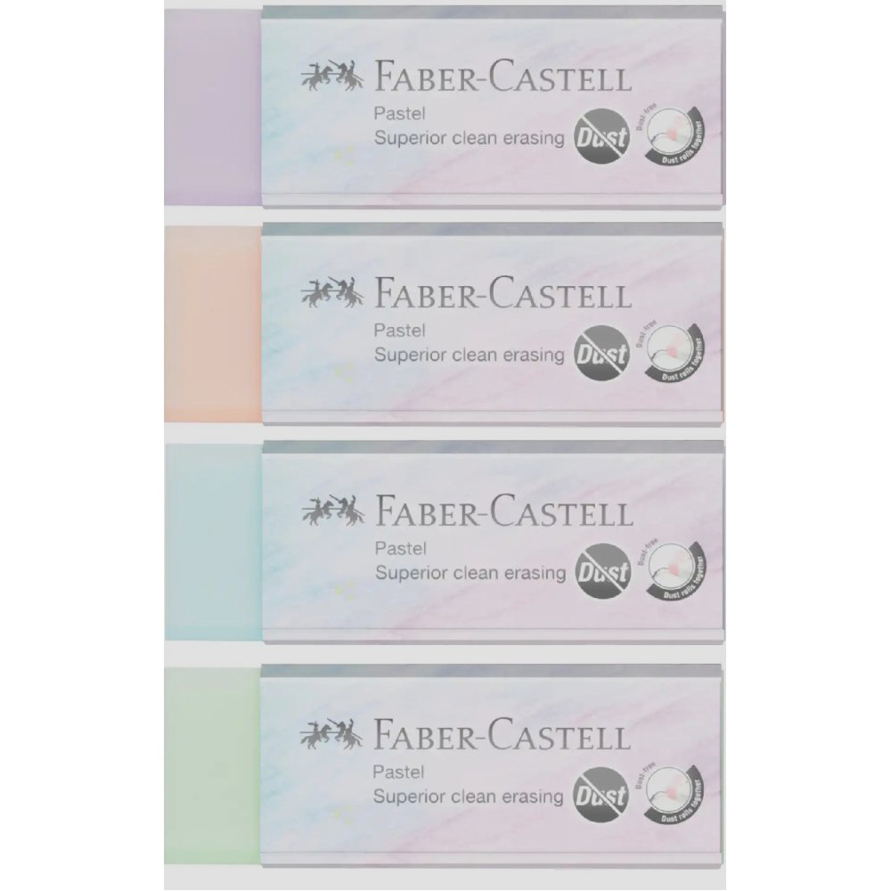 Γόμα Faber Castell Dust Free Pastel Colors (διάφορα χρώματα)