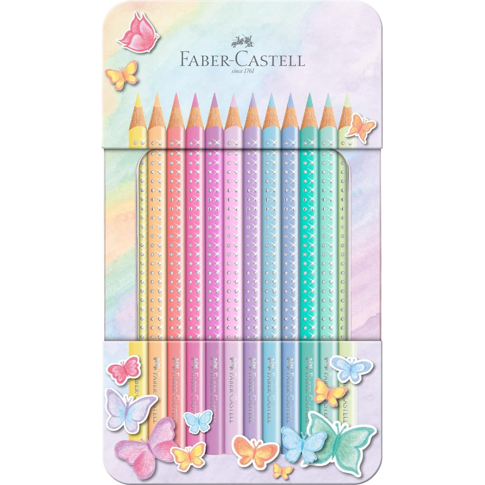 Σετ ξυλομπογιές Faber Castell Sparkle Pastel 12 τεμ 201910