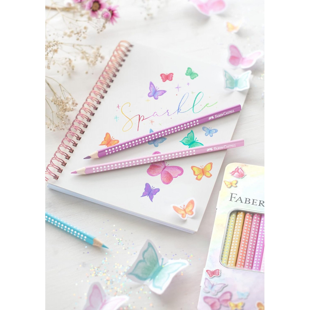 Σετ ξυλομπογιές Faber Castell Sparkle Pastel 12 τεμ 201910