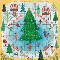 Χριστουγεννιάτικη κάρτα Pictura Puzzle Christmas Tree